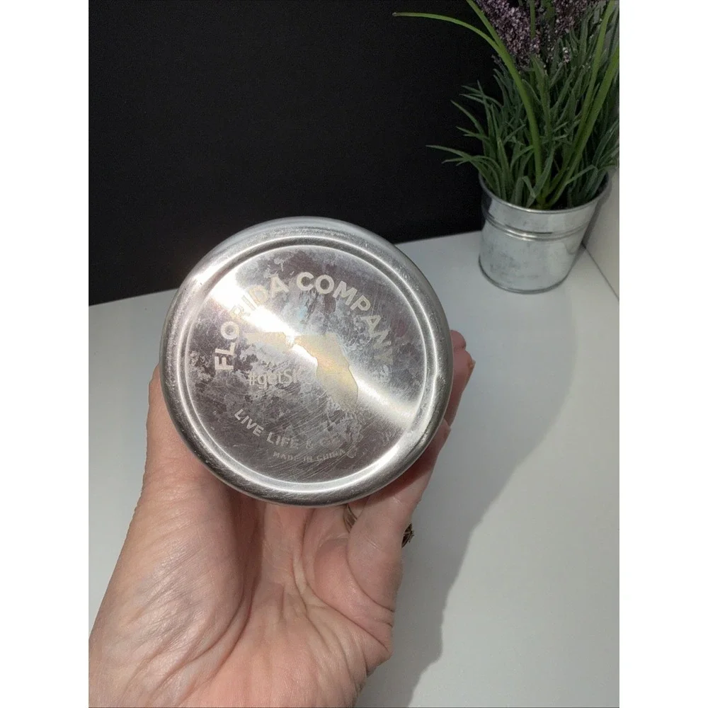 Tervis Tumbler Diamond Plate 20 oz Stainless Steel w/Slider Lid‎ Industrial Fl